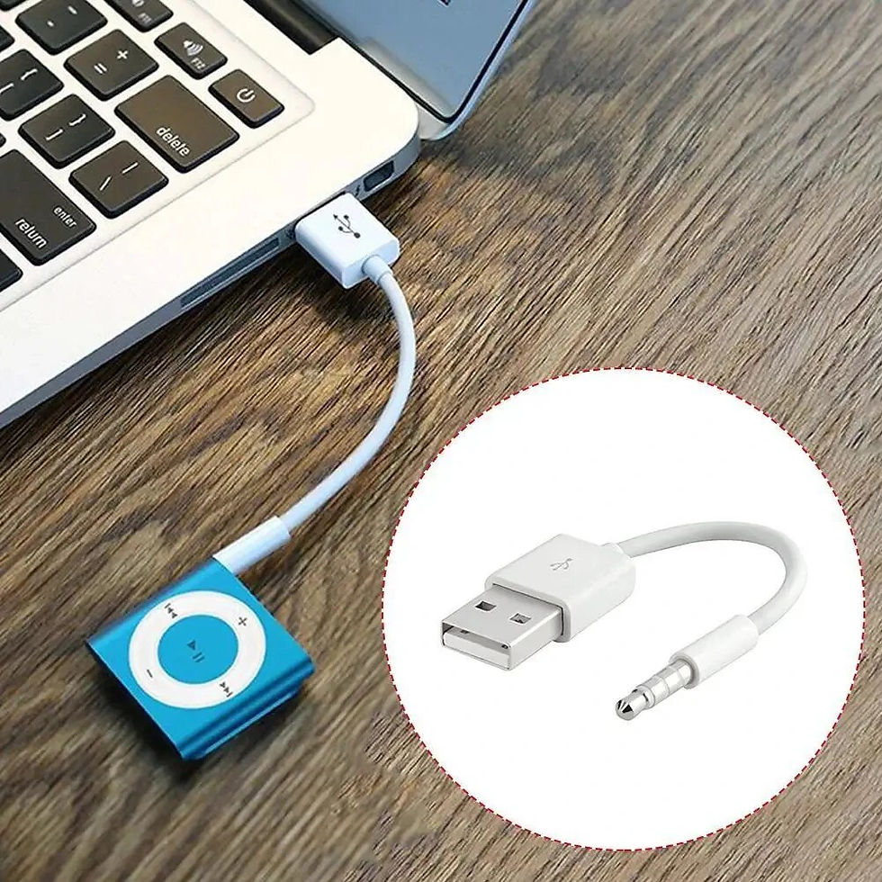 Miniatura: Charger Data USB 3.5mm Sync Audio Cable For IPod Shuffle 3rd 4th Gen Accessory