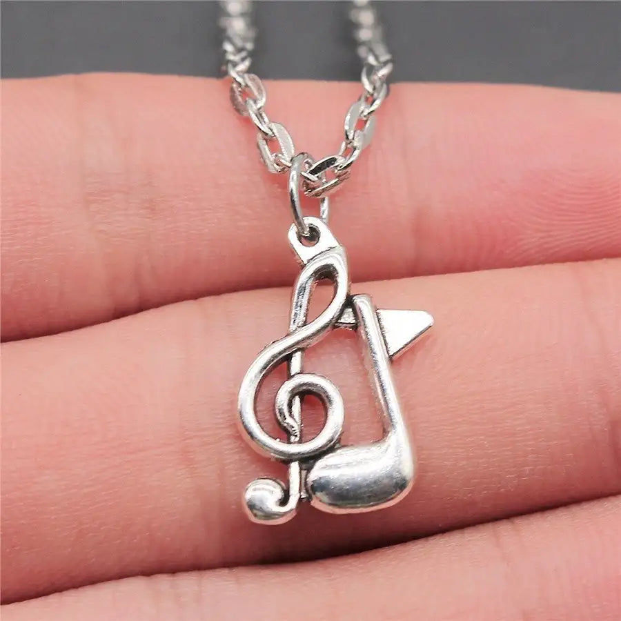 Thumbnail: 21 Styles New Fashion Music And Dance Necklace Drum Guitar Musical Note Micropho