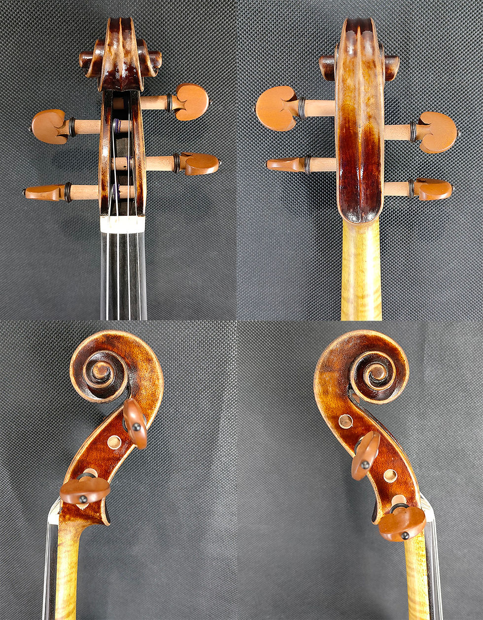 Miniatura: Master Violin 4/4 Size #3132 Russian Spruce Stradivarius Handmade Oil Antiqued