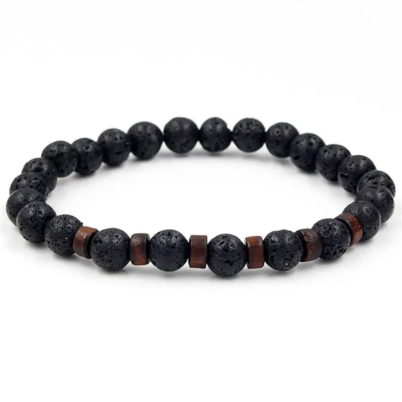 Pikkukuva: Wholesale Factory Men Bracelet Natural Moonstone Bead Tibetan Buddha Chakra Jewe