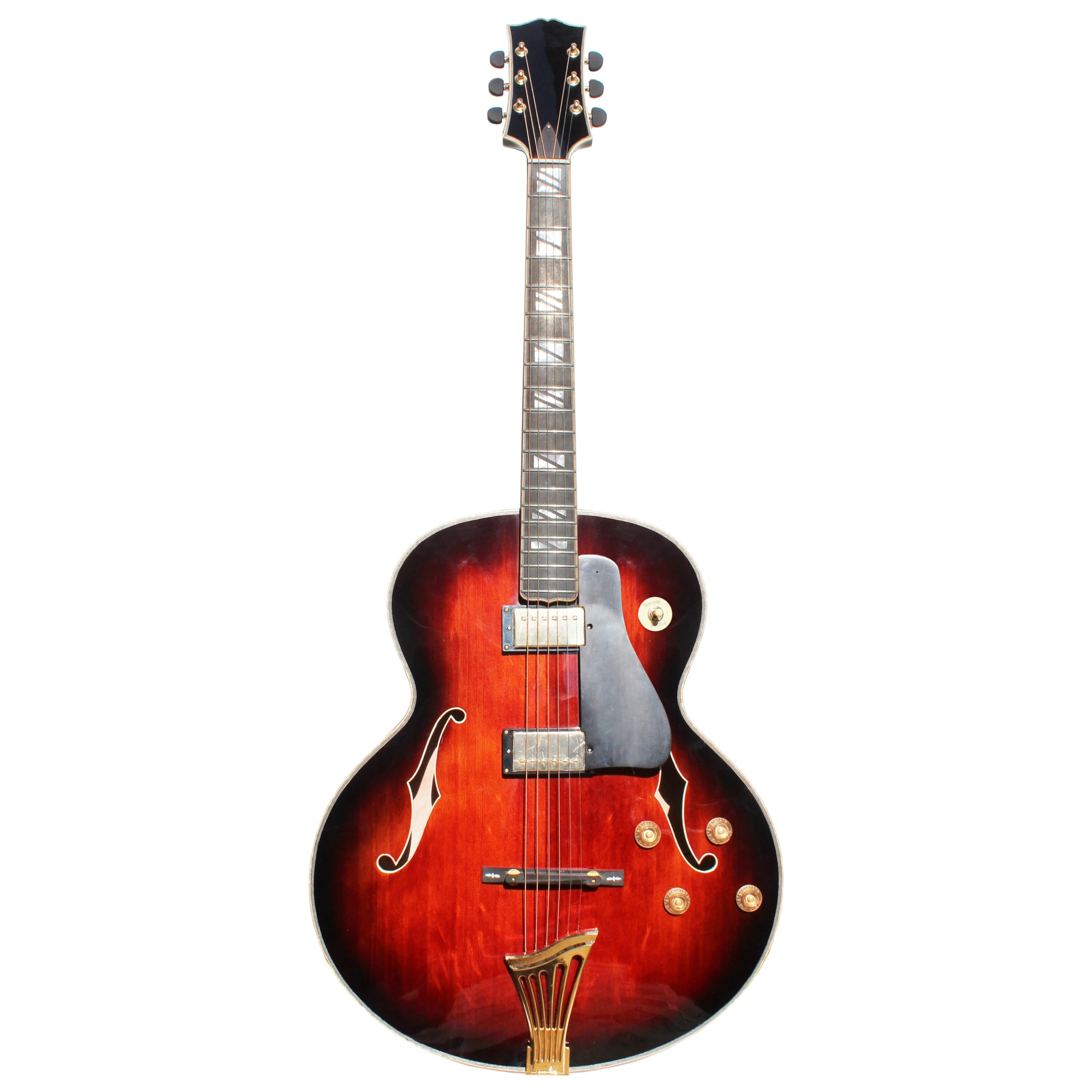 New Brand AAA Hand Carved Super 400 Archtop Jazz Guitar With Hard Case
