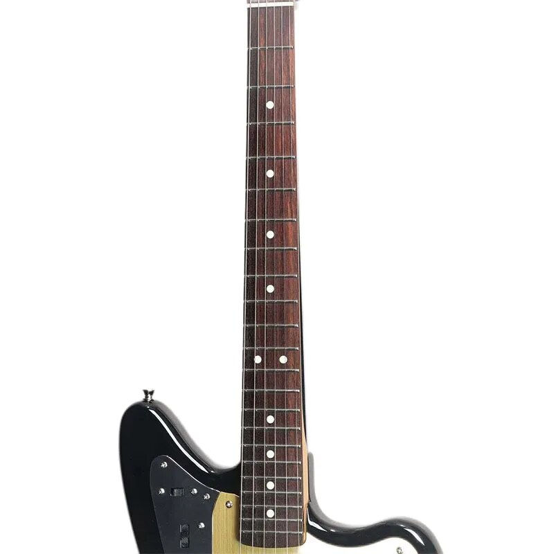 Miniaturebillede: ISHIBASHI FSR Made in Japan Traditional 60s Jaguar Rosewood FB Black w  