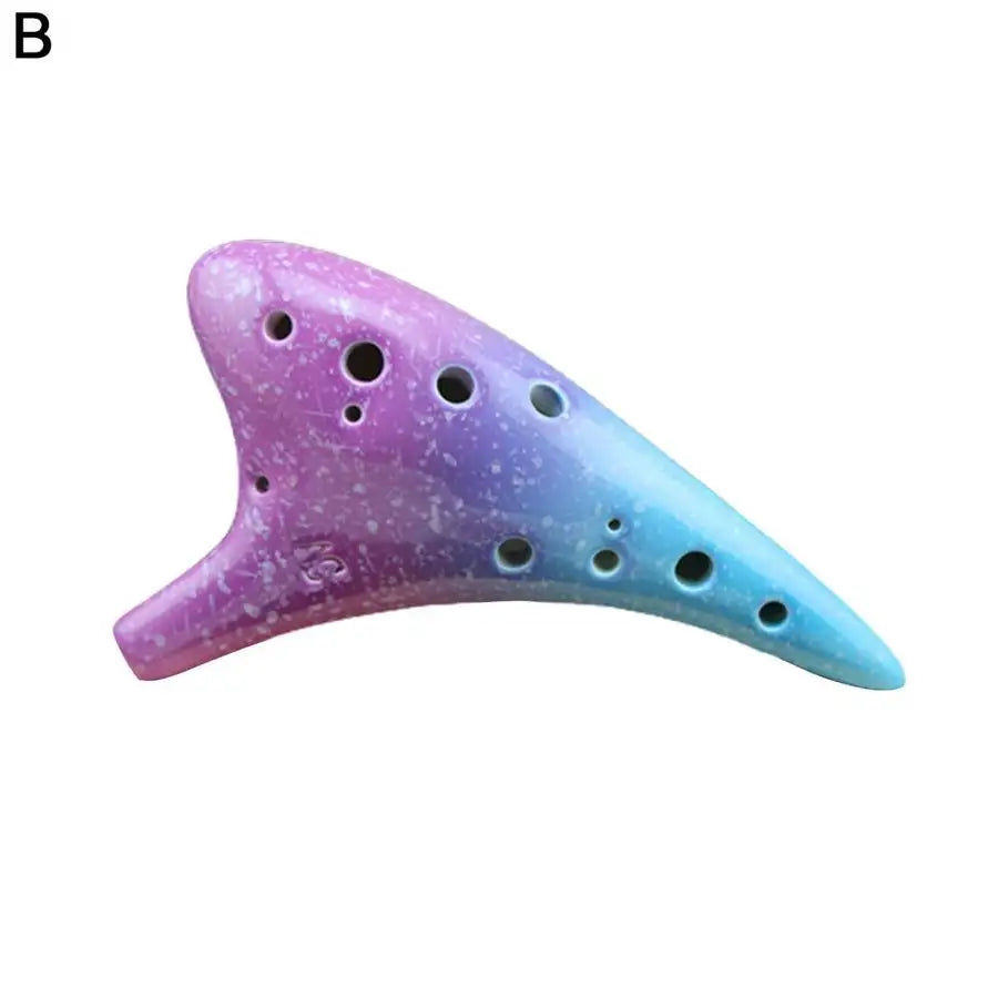 Μικρογραφία: Alto C Ocarina 12 Hole Starry Sky Music Collection Ceramic Tenor Ocarina Instrum