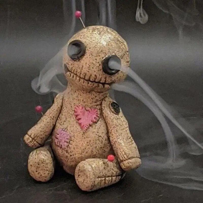 Miniatura: Voodoo Doll Cone Burner Incense Burner Desktop Resin Ornament Handmade Carft Orn