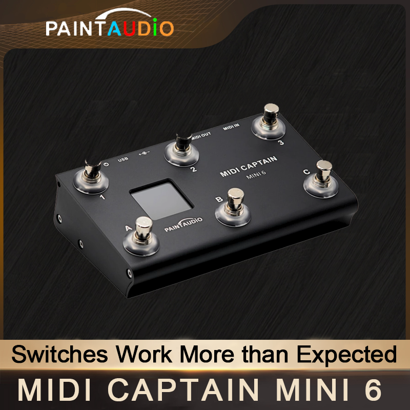 Miniaturebillede: PAINTAUDIO Paint Audio Midi Captain MINI 6 Multi Functional Portable Guitar Effe