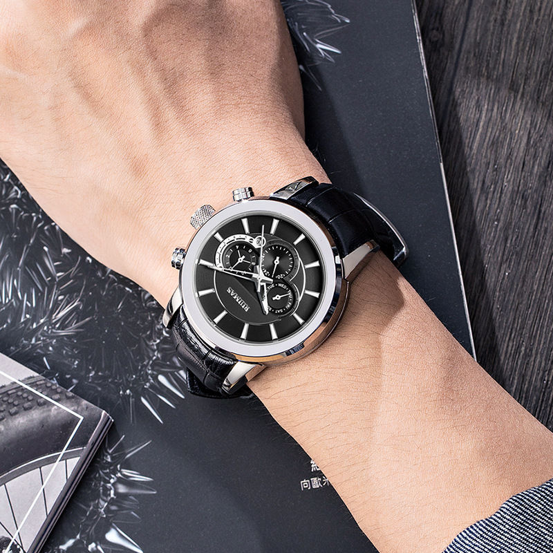 Thumbnail: Véritable Vente Chaude Ruimas Ruimas D'affaires Automatique Montre Mécanique