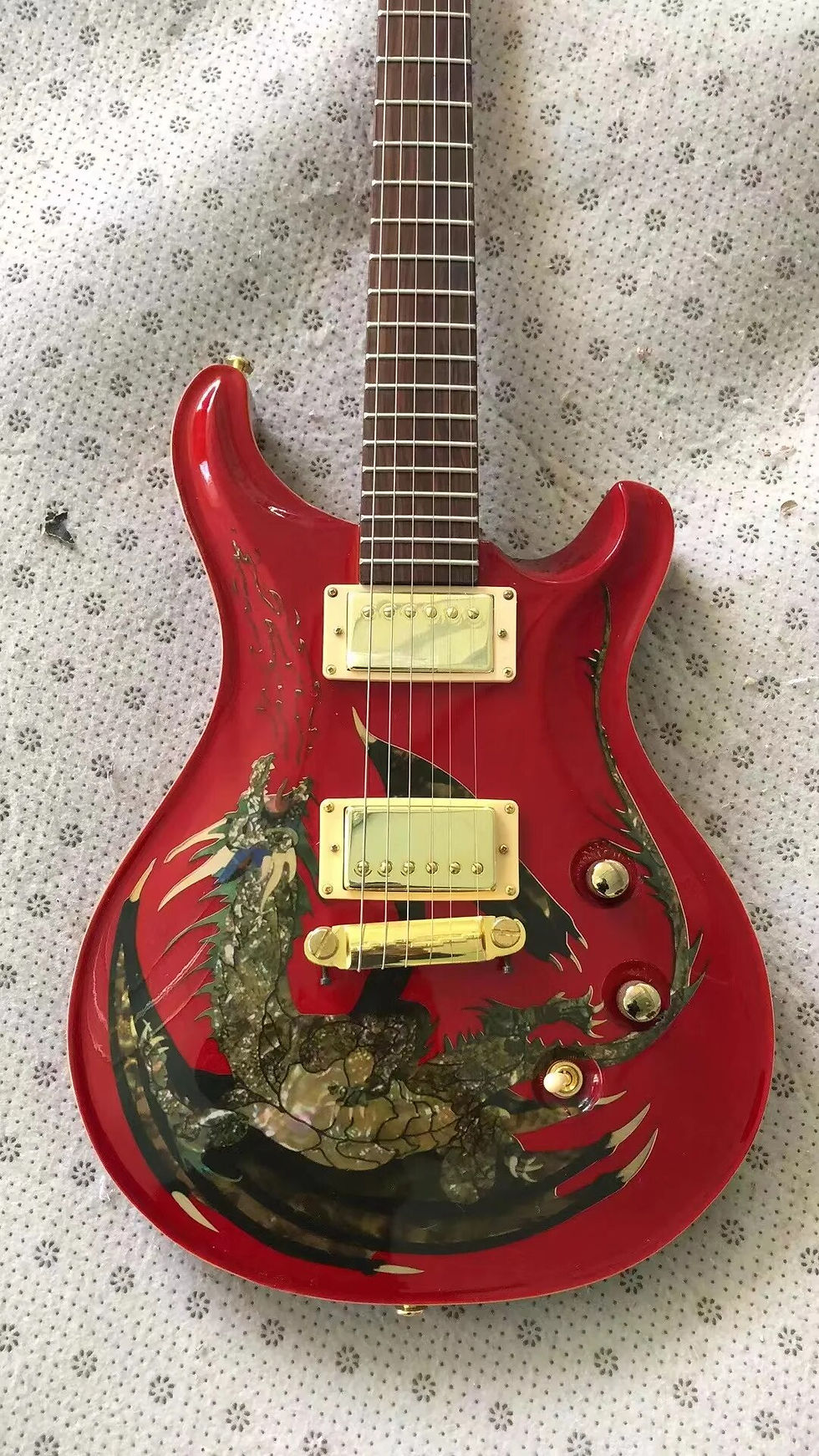 Miniatura: Oem 6 Strings Electric Guitar Body Mahogany  Free Delivery Finish Gloss Red
