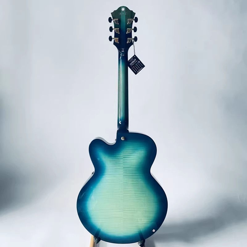Miniatura: Ibanez Jazz Guitar Full Hollowbody Blue Flamed Maple Genuine Ibanez 
