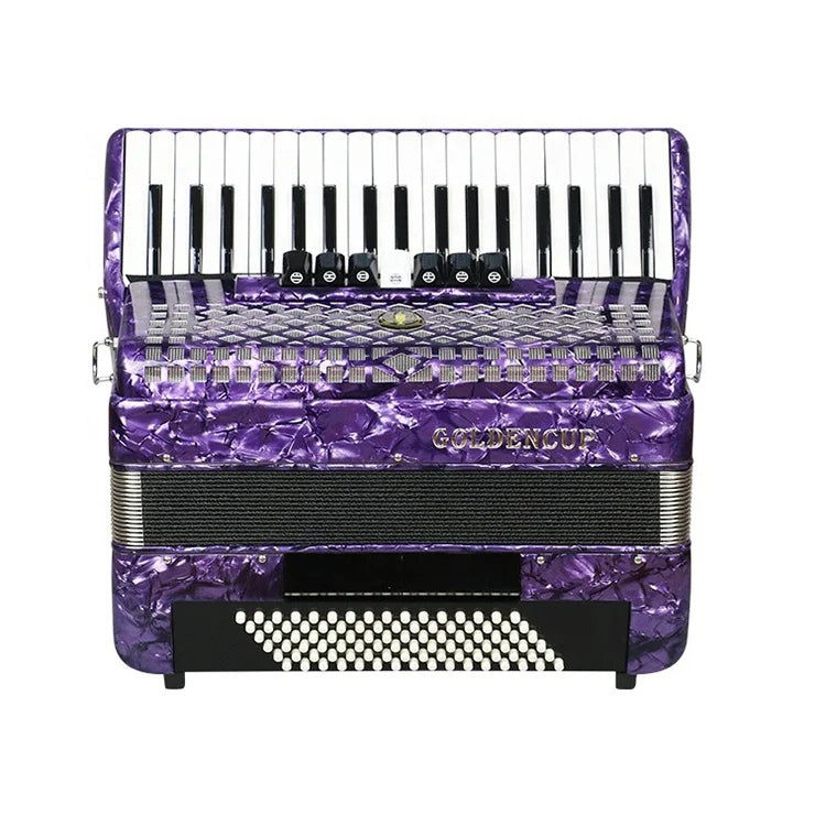 Thumbnail: SEASOUND OEM Professional 37 Keys 96 Bass 7+2 Registers Piano Keyboard Accordion