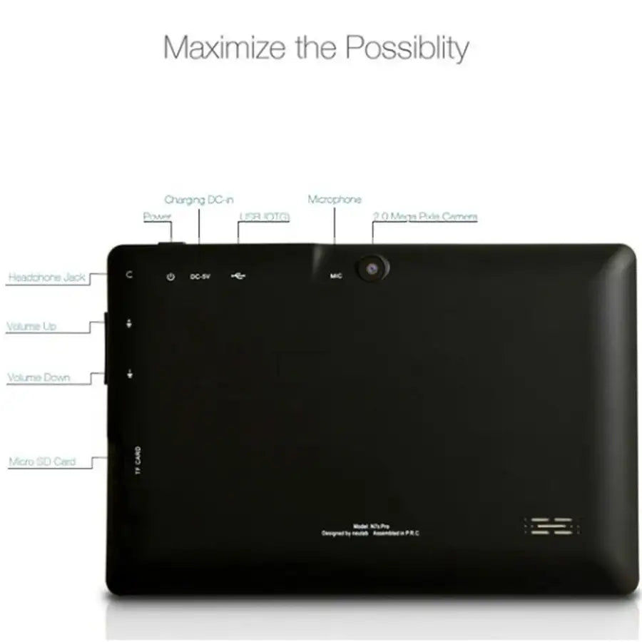 Thumbnail: 2018 New 7 Inch Tablet Computer PC Quad Core A33
