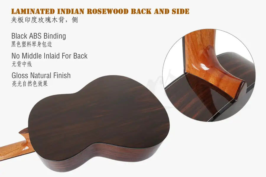 Miniaturbild: vintage handmade spanish Nylon string Solid Top Classical Guitar for sale