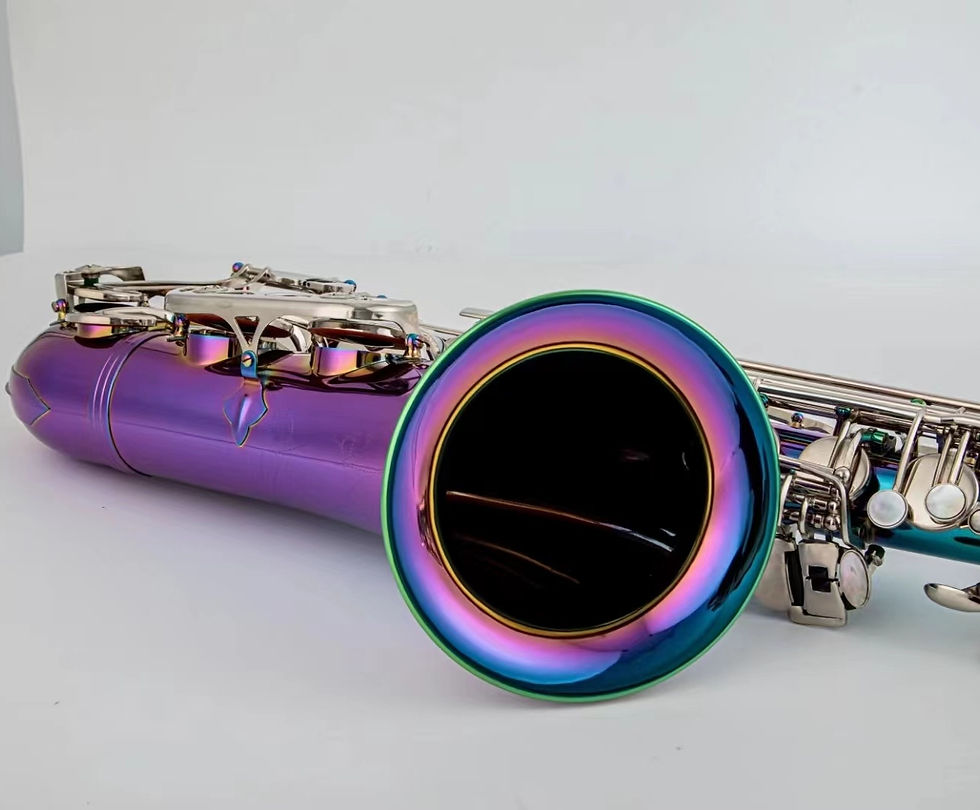 Miniatura: High Qrofession Tenor Saxophone Bb Tune lacquered Dazzling colour Woodwind Instr