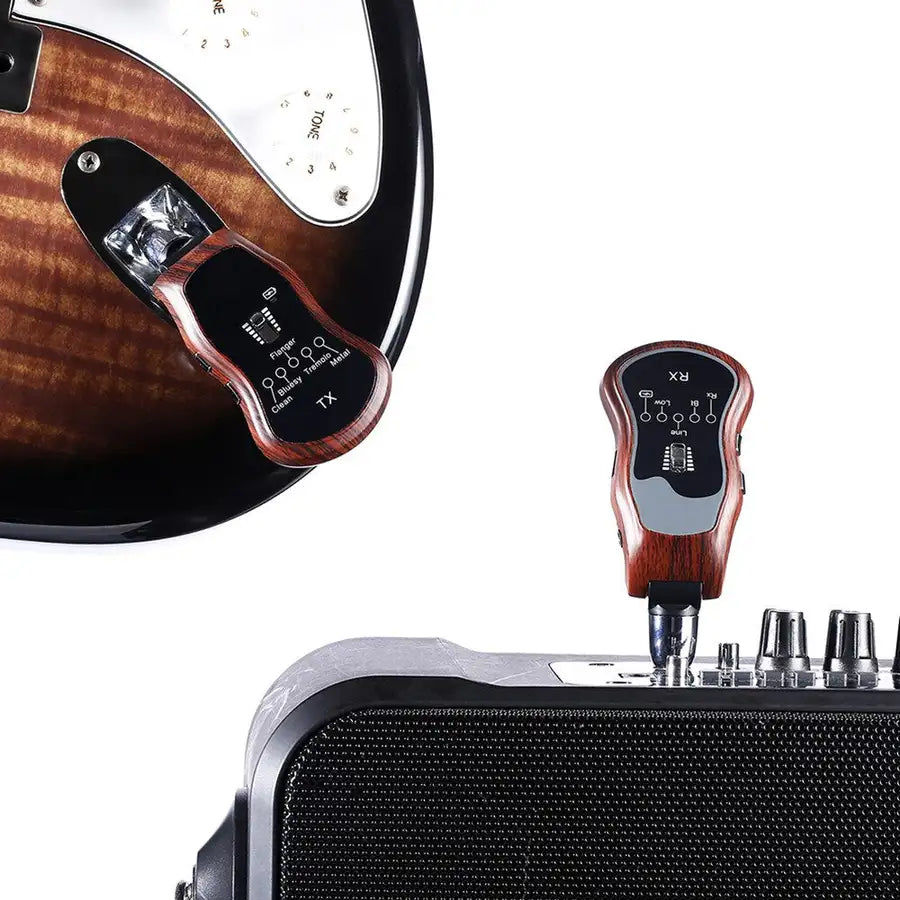 Miniaturebillede: 5 In1 Wireless Guitar Effects Bluetooth Transmitter Receiver Rechargeable wirele