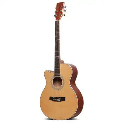 Μικρογραφία: 40 inch Left Hand Acoustic Guitar Lefty Handmade Rosewood Fingerboard Full Solid