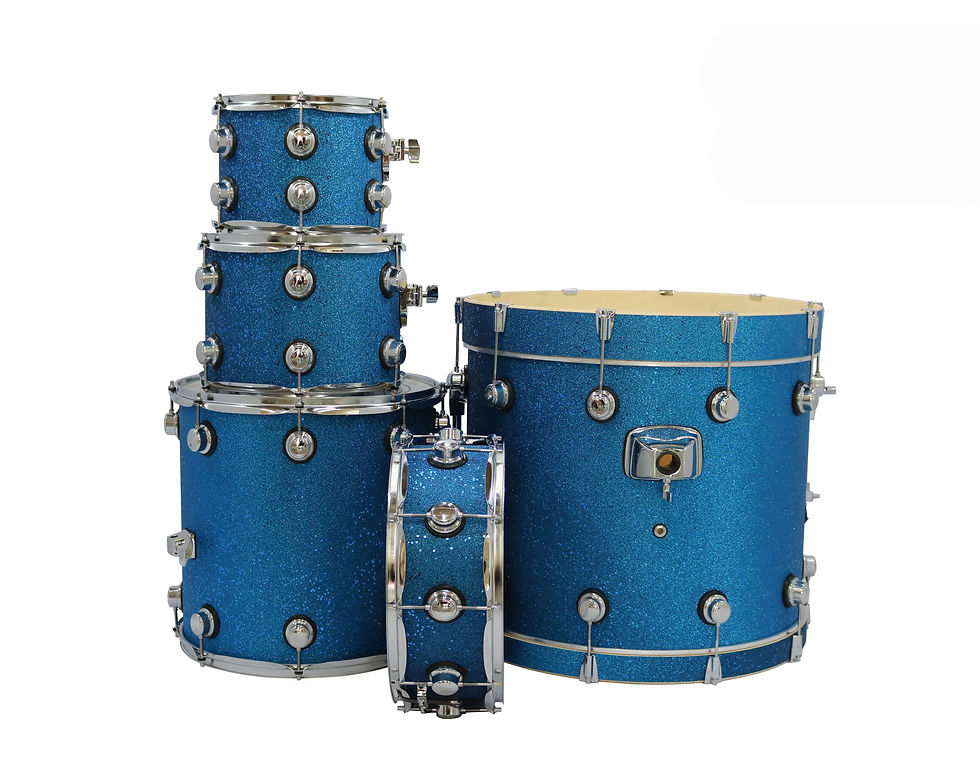 Miniaturebillede: Hot Sale C2P Sparkling Wrapped Acoustic Drum Set Drum Kit