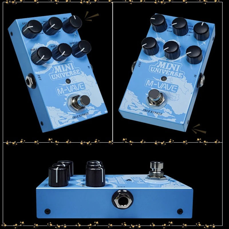 Miniatura: M-VAVE Tank-G Guitar Multi-Effects Pedal Rechargeable 36 Presets 9 Preamp Slots 
