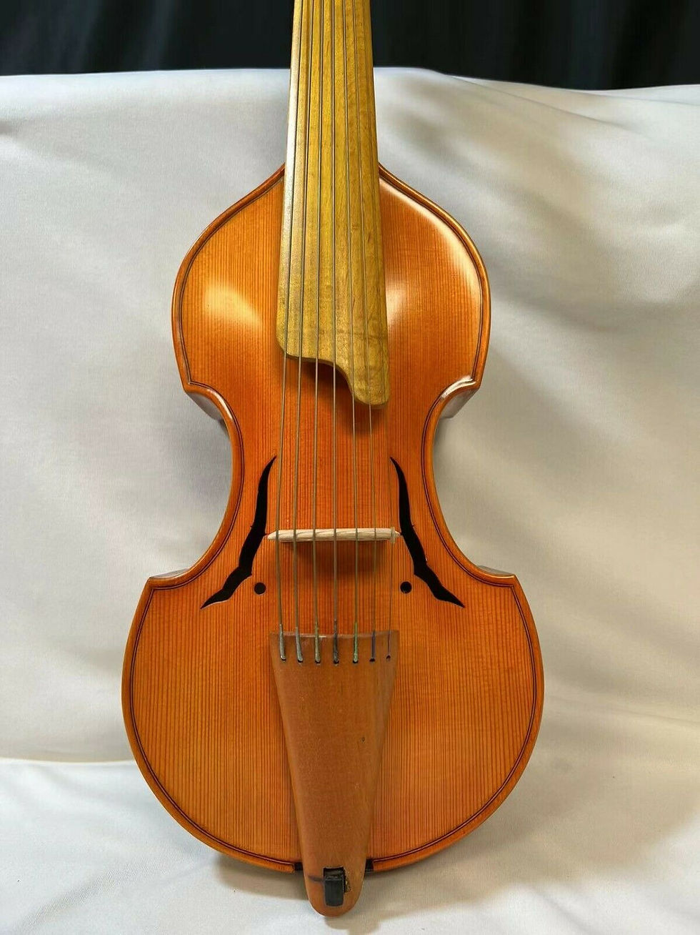 Thumbnail: Baroque style SONG Brand Maestro 7 strings 14" viola da gamba,flamed back #11948