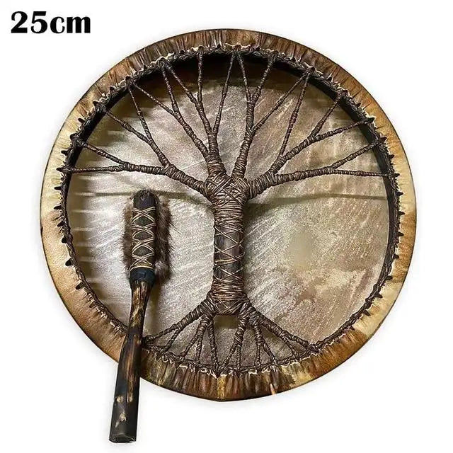 Thumbnail: Tambour Shaman Design arbre de vie, tambour bohème fait à la main, esprit de tam
