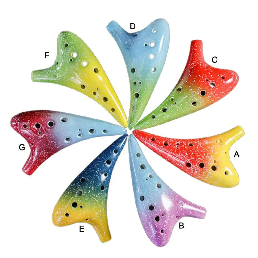 Μικρογραφία: Alto C Ocarina Starry Sky 12 Hole Alto C Ocarina Hole Music Collection Ceramic T