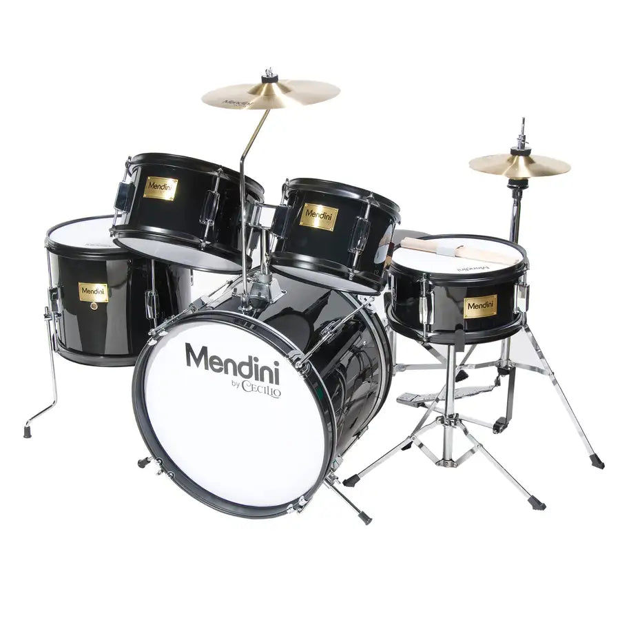 Miniaturebillede: Mendini by Cecilio 16" 5-Piece Complete Kids / Junior Drum Set with Adjustable T