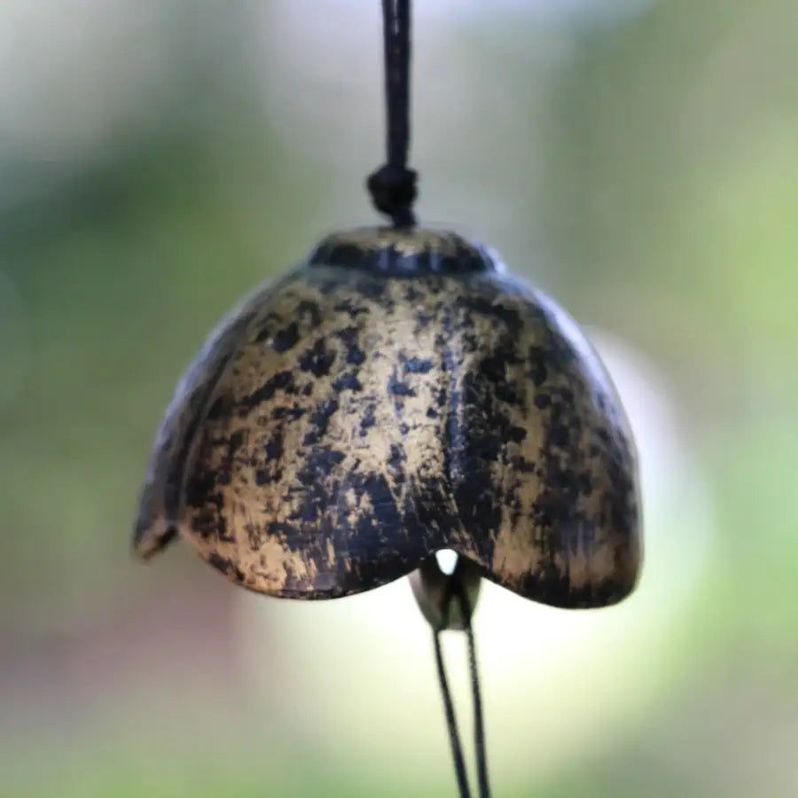 Thumbnail: Japanese Style Cast Iron Wind Chimes Wind Bells Handmade Birthday Gift Patio and