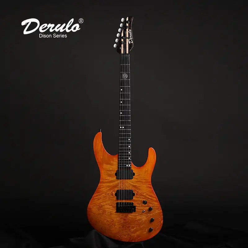 Thumbnail: Derulo Electric Guitar OEM Custom 6Strings Electric Guitar Flamed Maple Top 5 Pi