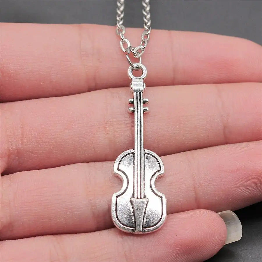 Thumbnail: 21 Styles New Fashion Music And Dance Necklace Drum Guitar Musical Note Micropho