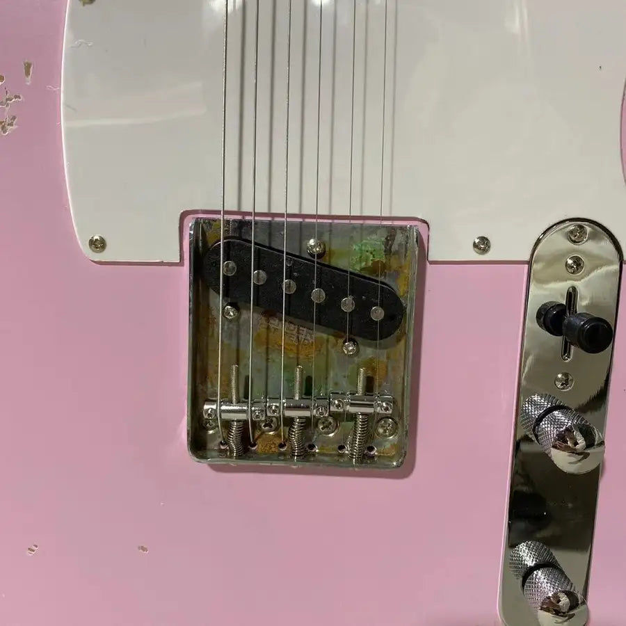 Miniatura: Plus grand artisanat relique Studio vieilli rose clair Telecast Guitarra 100% fa