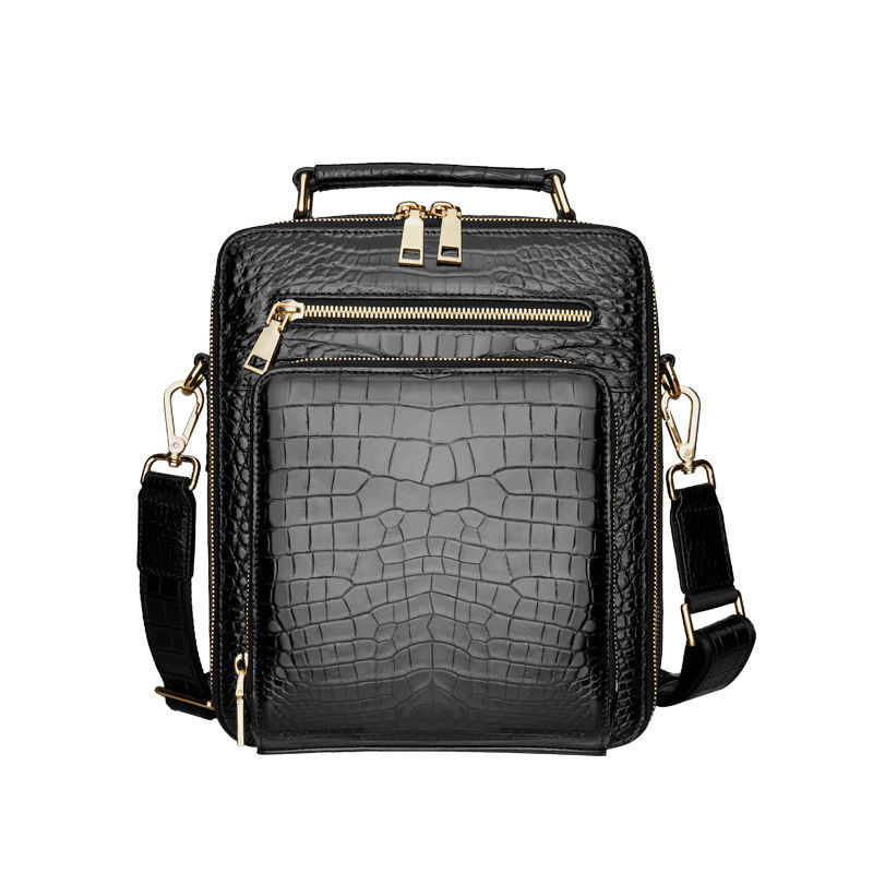 Miniaturebillede: Nouveau sac à main en cuir personnalisé pour hommes