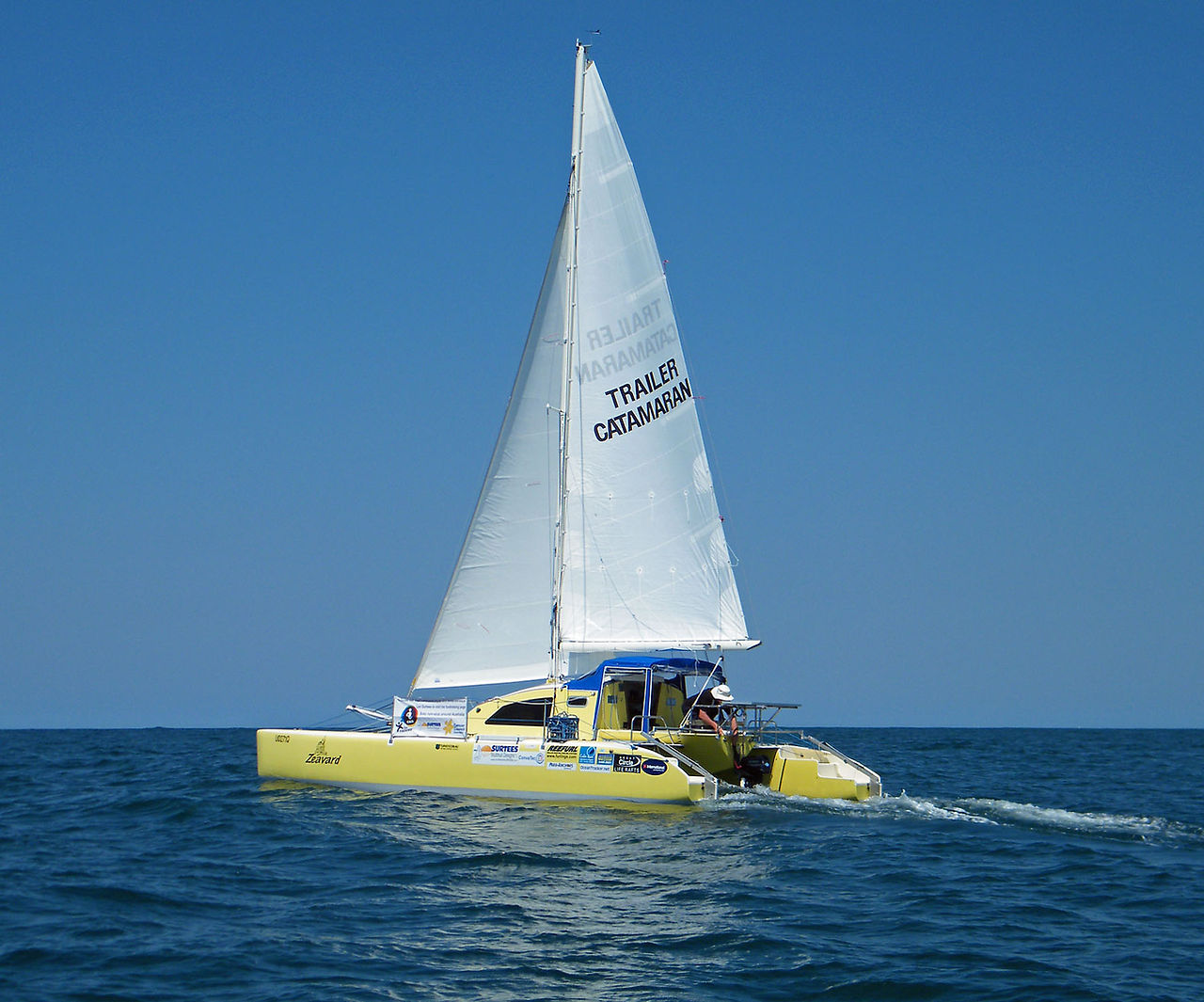 Zeavard crossing the Wide Bay Bar