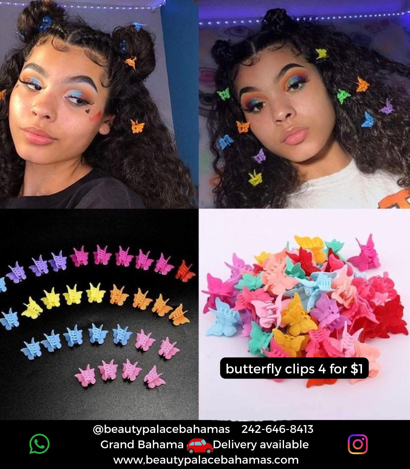 Butterfly clips 