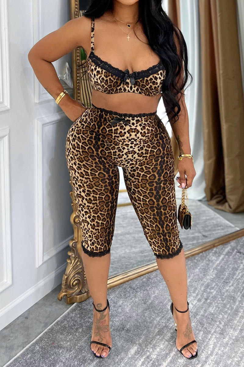 Nene cheetah bralette set 