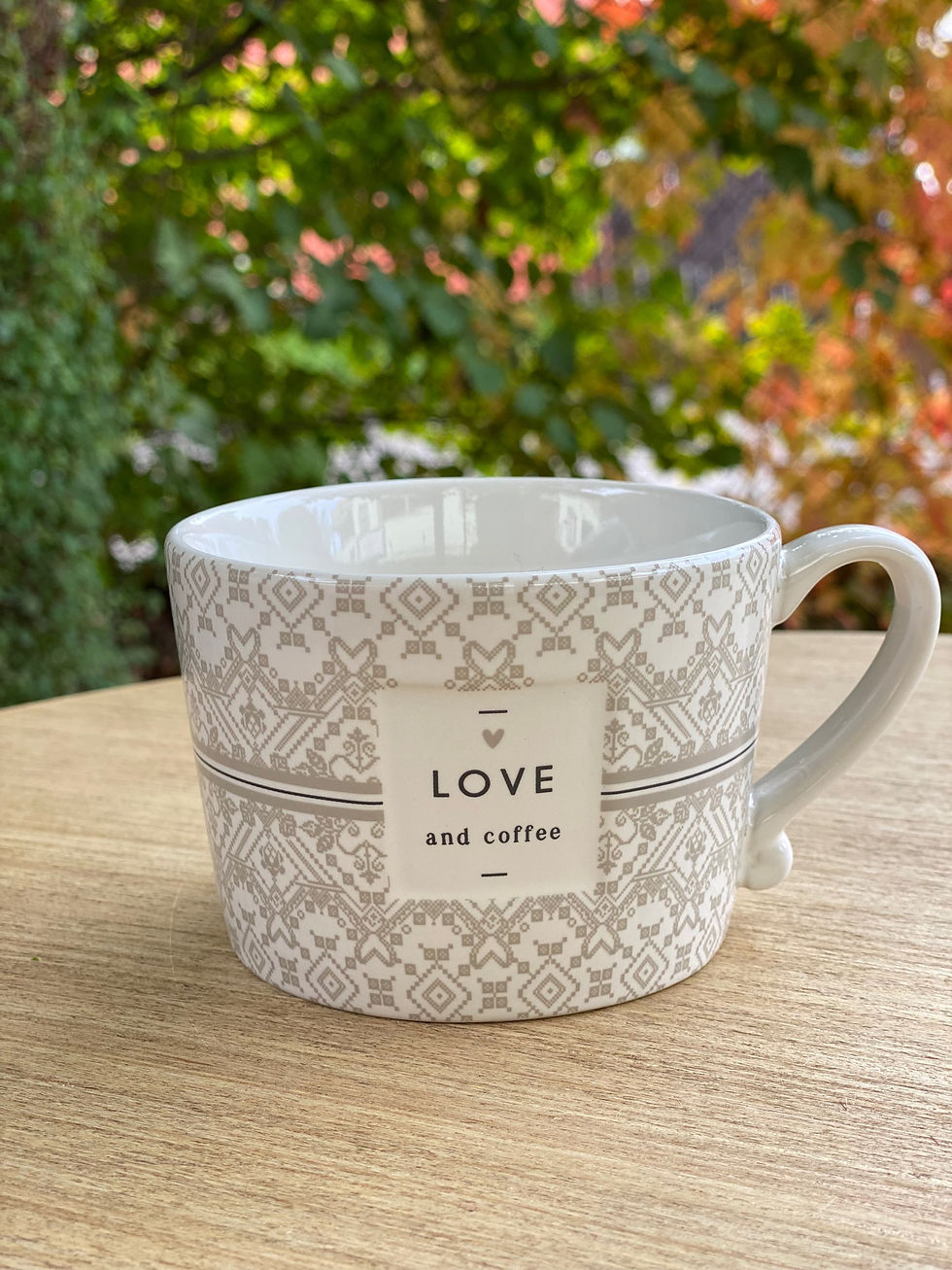 Miniatura: Hrnek L BC Love and coffee 🩶