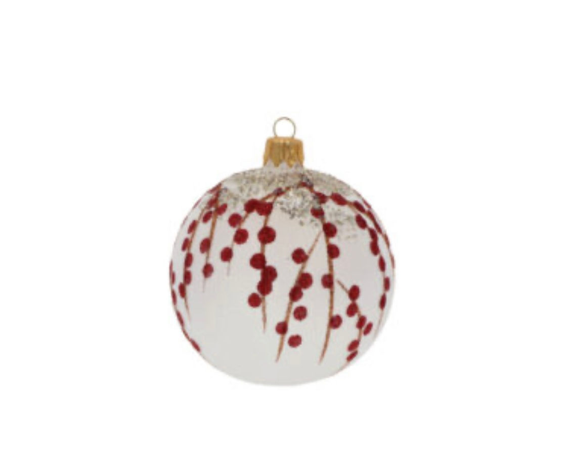 Ozdoba koule bílá nebo čirá 