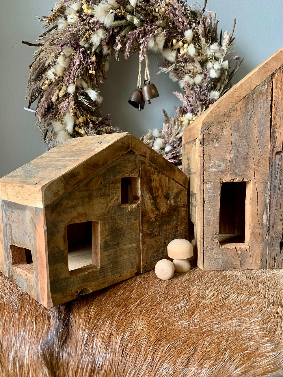 Miniatura: Domek dřevo surové 🌲