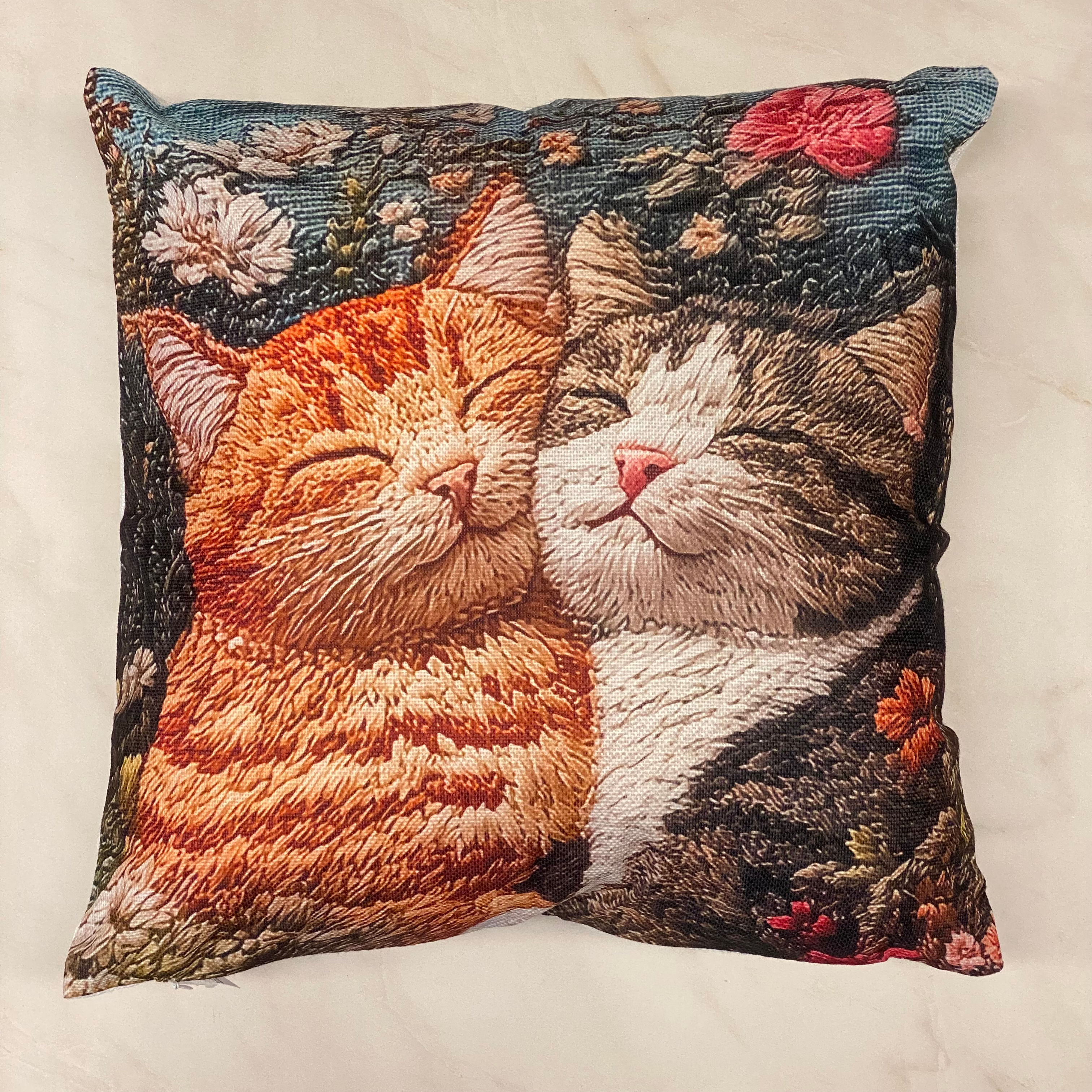 Povlak na polštář Dvě kočky 🌲