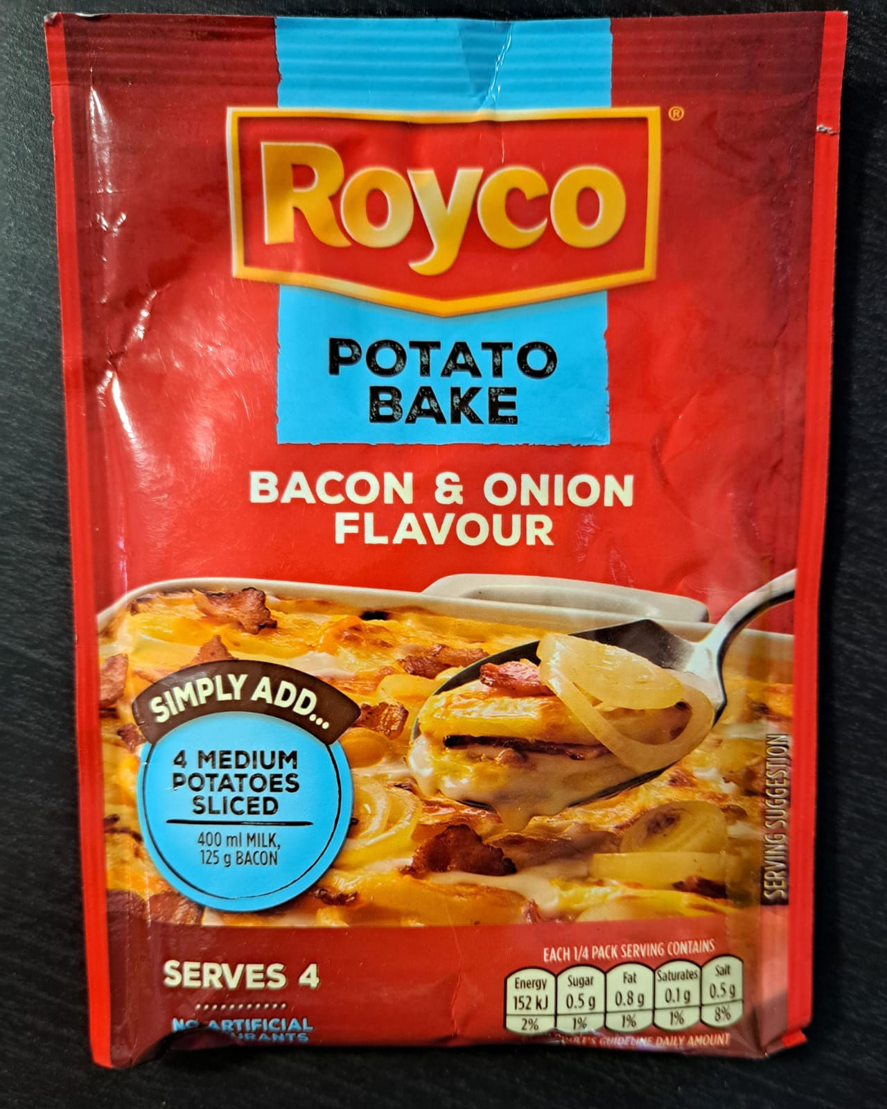 royco bacon and onion potato bake