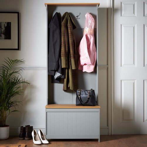 Silk Grey Hallway Storage Unit Novielo London