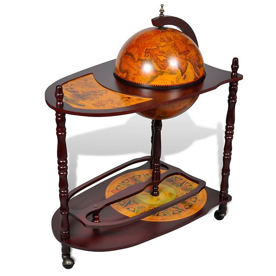 Old World Tabletop Globe MiniBar Nautical Luxuries, 57 OFF