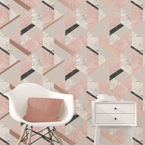 Marble Geo Wallpaper Novielo London