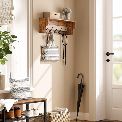 Rustic Wall Coat Rack Novielo London
