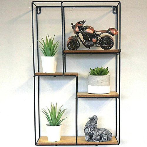 Modern Industrial Style Metal Wall Shelves Novielo London