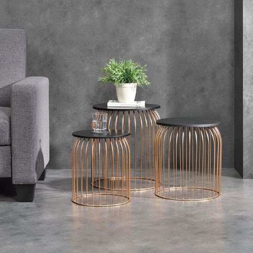 Copper Wire Table Set (3pcs) Novielo London