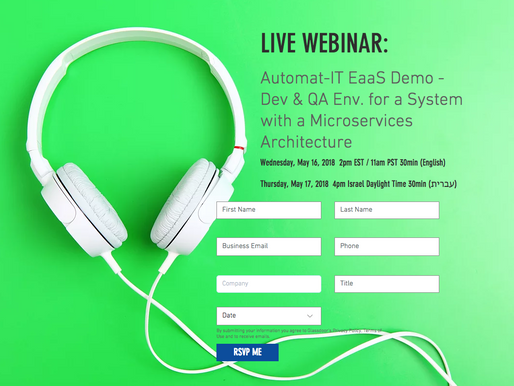 Live Webinar - Automat-IT EaaS Demo - Dev & QA Environment for Microservices Architecture