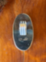 Moonstone pendant, blue gold flash, rope border, leather cord, natural, one of a kind, Southwest, artisan, semi precious gems