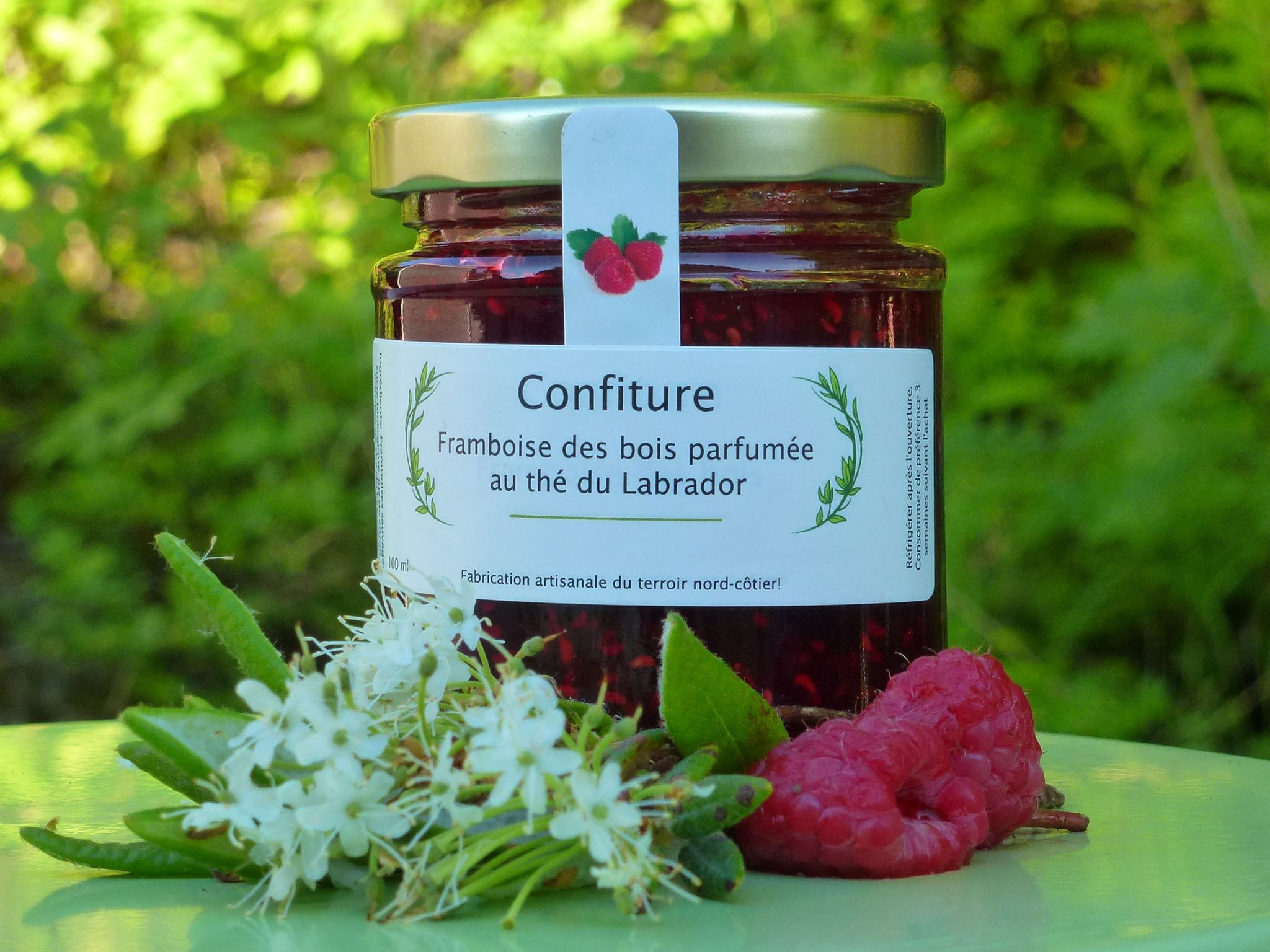 Confiture Framboise et Thé du Labrador