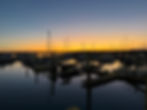 Sunset Over Our Marina in Beaufort as We Head to Dinner