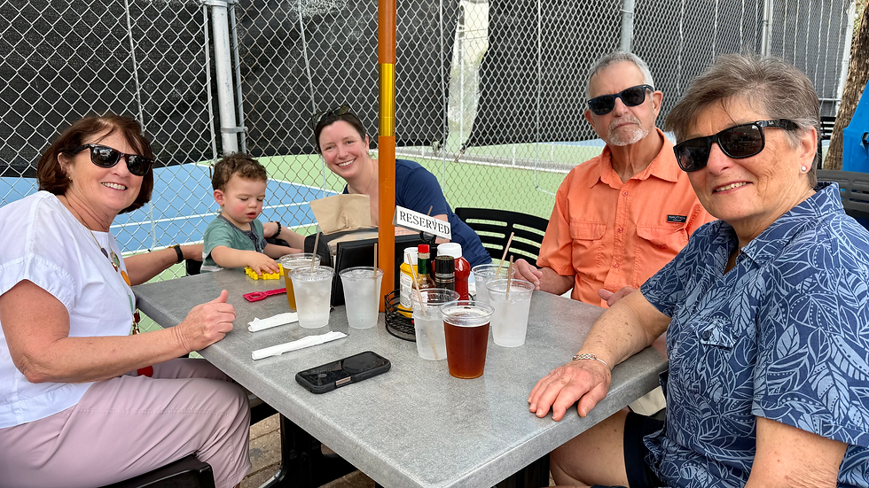 Charlie, His Mom, and Three of His Four Grandparents