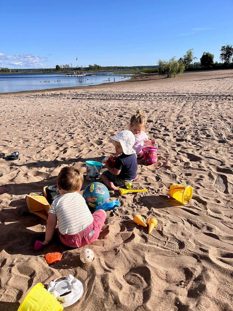 The Grandkids Enjoying the Beach