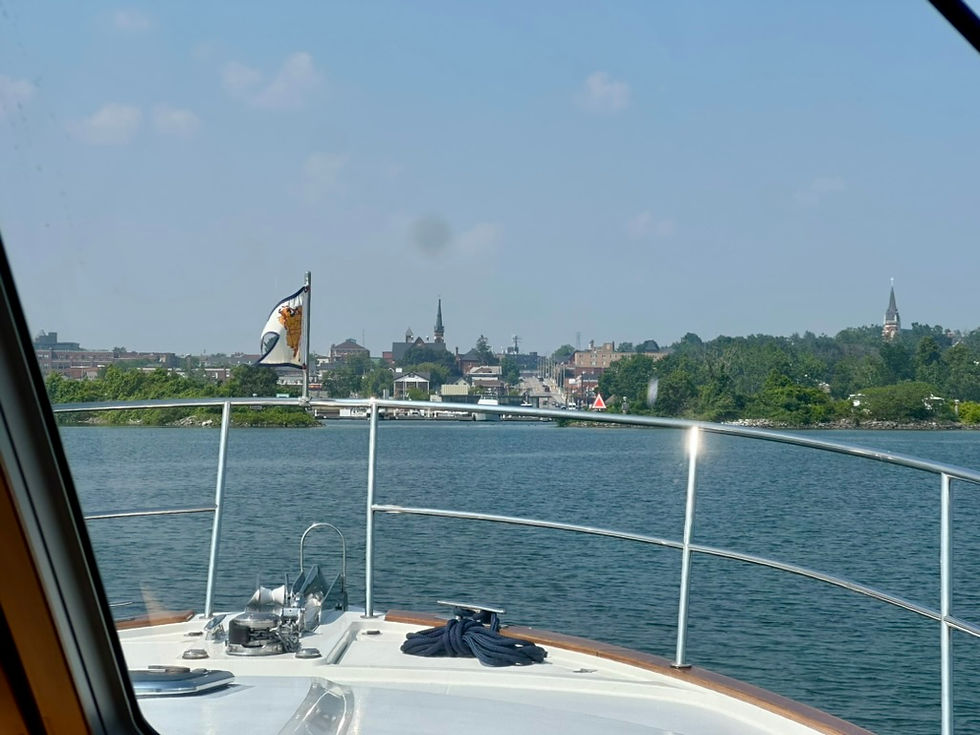 Cruising into Orillia, You Could Tell Everything Would Be Uphill!